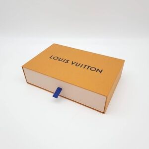 Louis Vuitton Orange Box with Blue Pull-Tab and Cream Drawer
